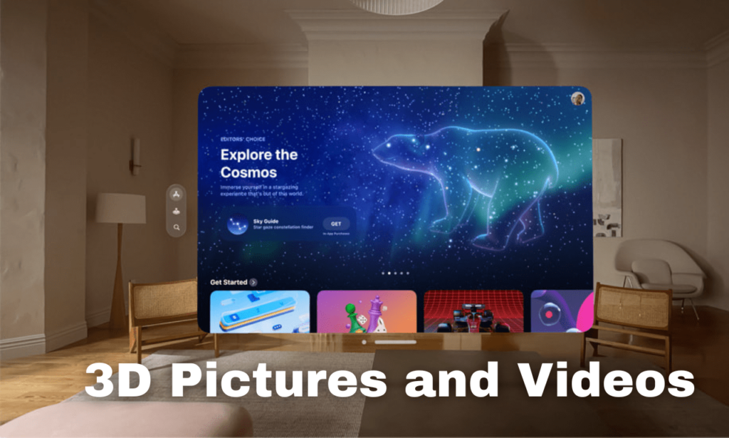 Apple Vision Pro 3D pictures and videos